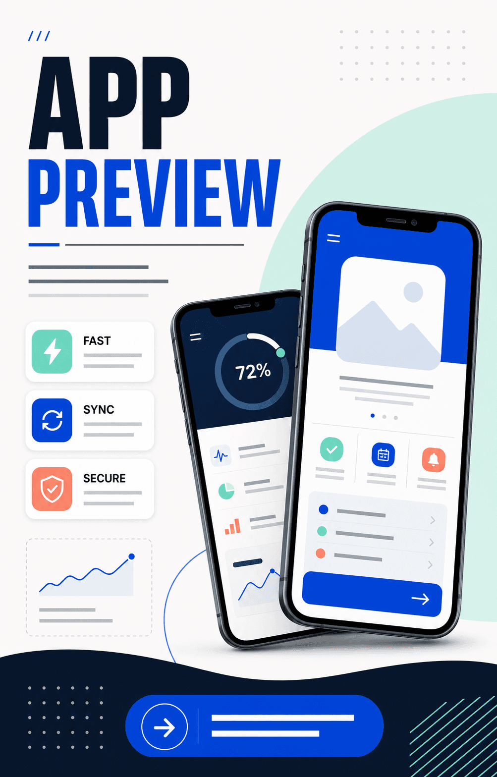 App Store screenshots carousel template preview