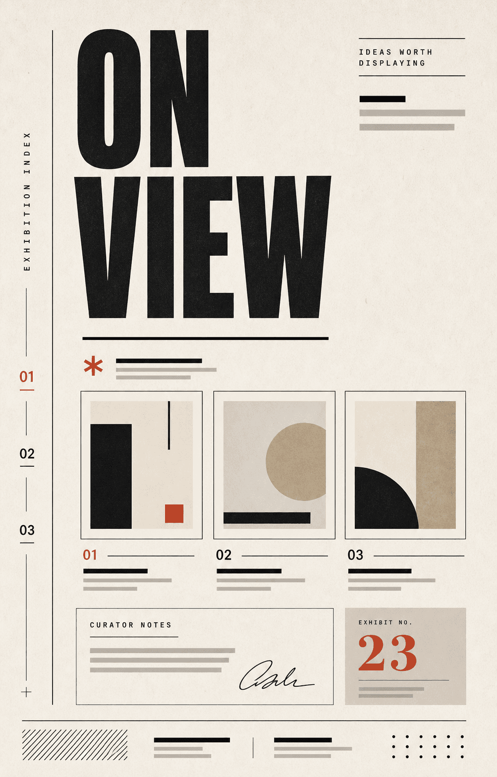 Gallery placard carousel template preview
