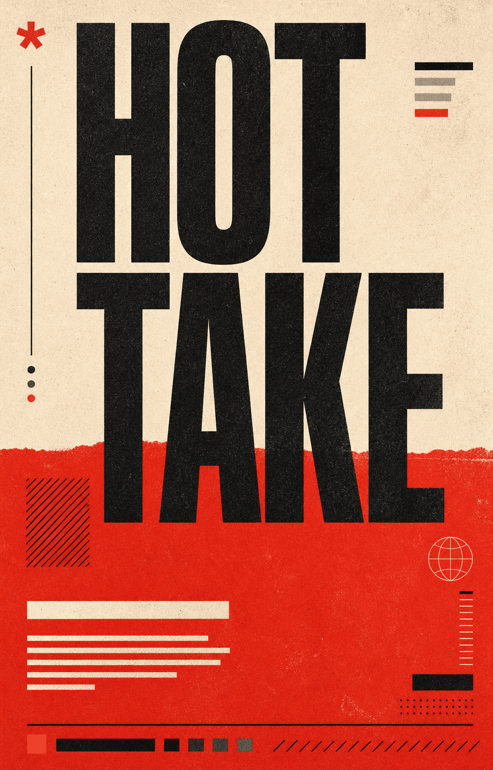 Hot take poster carousel template preview
