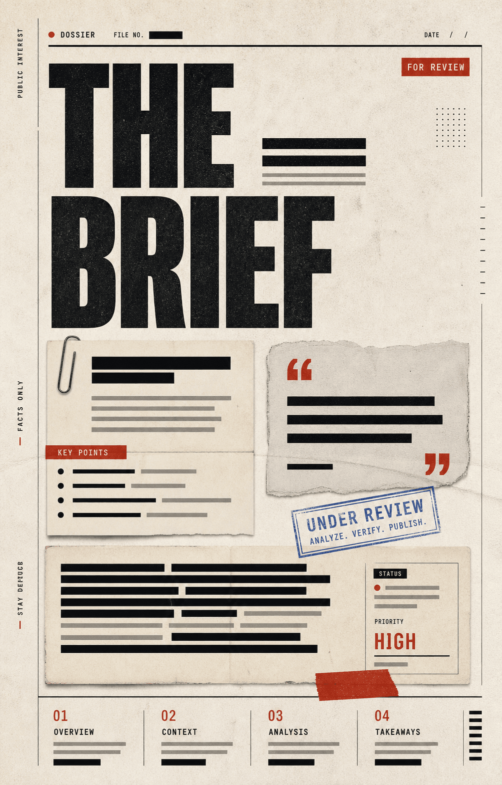 Newsroom dossier carousel template preview